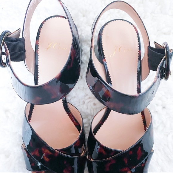 J. Crew Tortoise Penny Block Heel Sandals - Picture 5 of 7